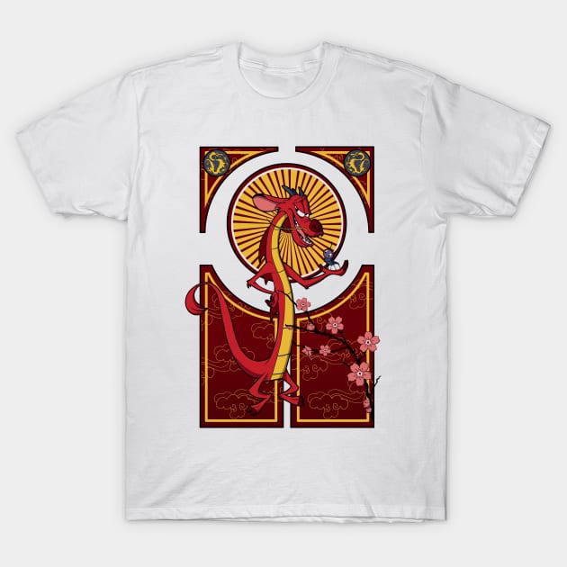 Classic Mushu T-Shirt by Adelaidelia